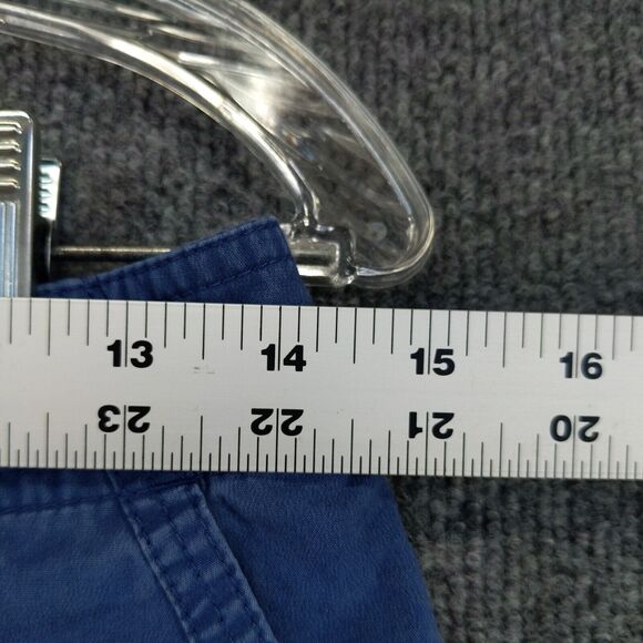 Talbots Womens Stretch Chino Shorts Blue Size 4 Slash Pockets Cotton - Picture 4 of 13